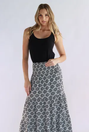 Easy Charmer Skirt In Black