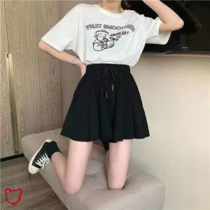 Elasticated Waist Gothic Skort