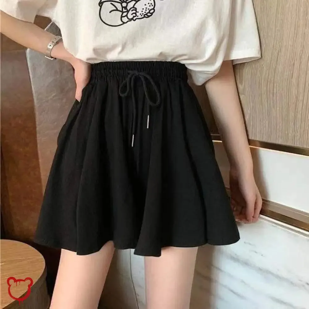 Elasticated Waist Gothic Skort