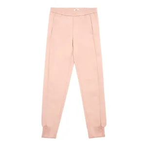 Elegant Pink Polyester Pants for Women