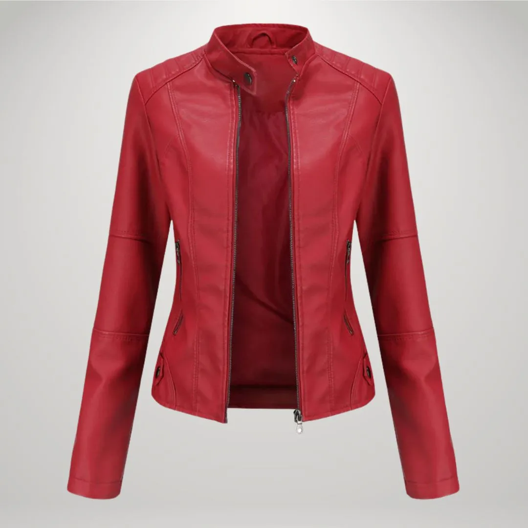 Elise | Elegant Leather Jacket