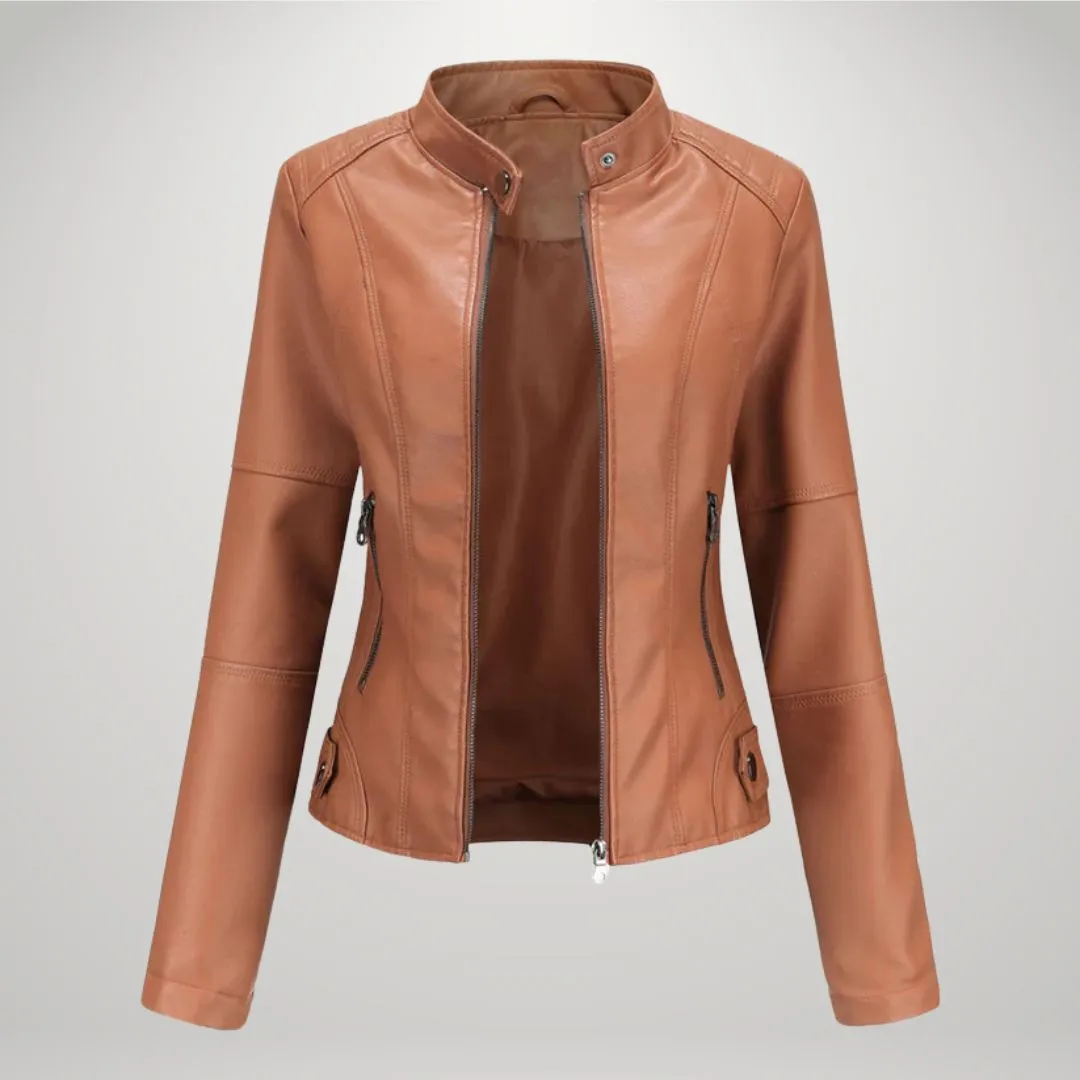 Elise | Elegant Leather Jacket