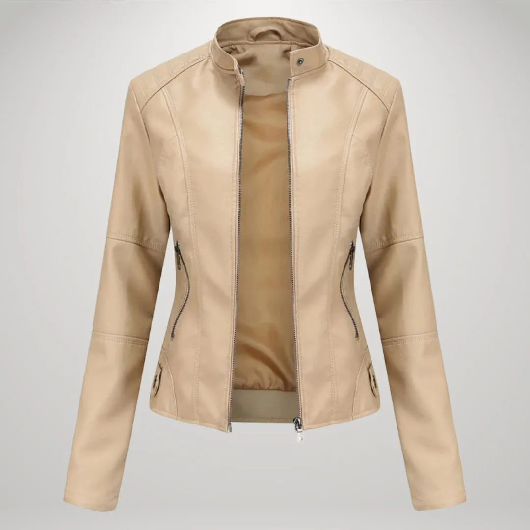 Elise | Elegant Leather Jacket