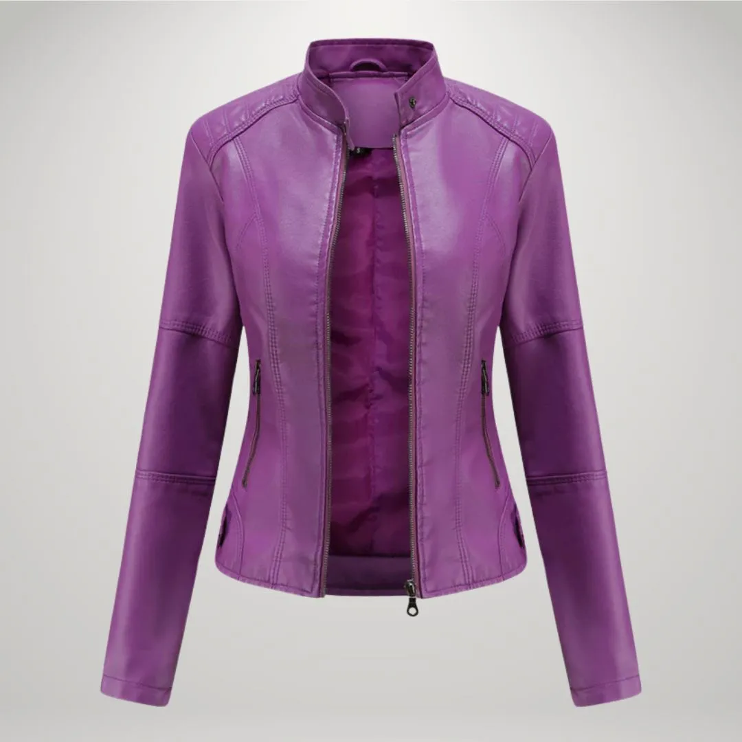 Elise | Elegant Leather Jacket