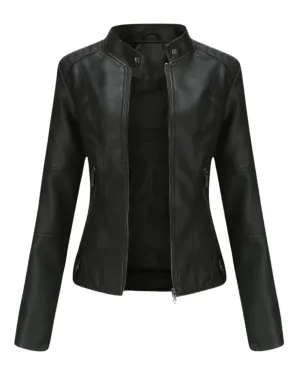 Elise | Elegant Leather Jacket
