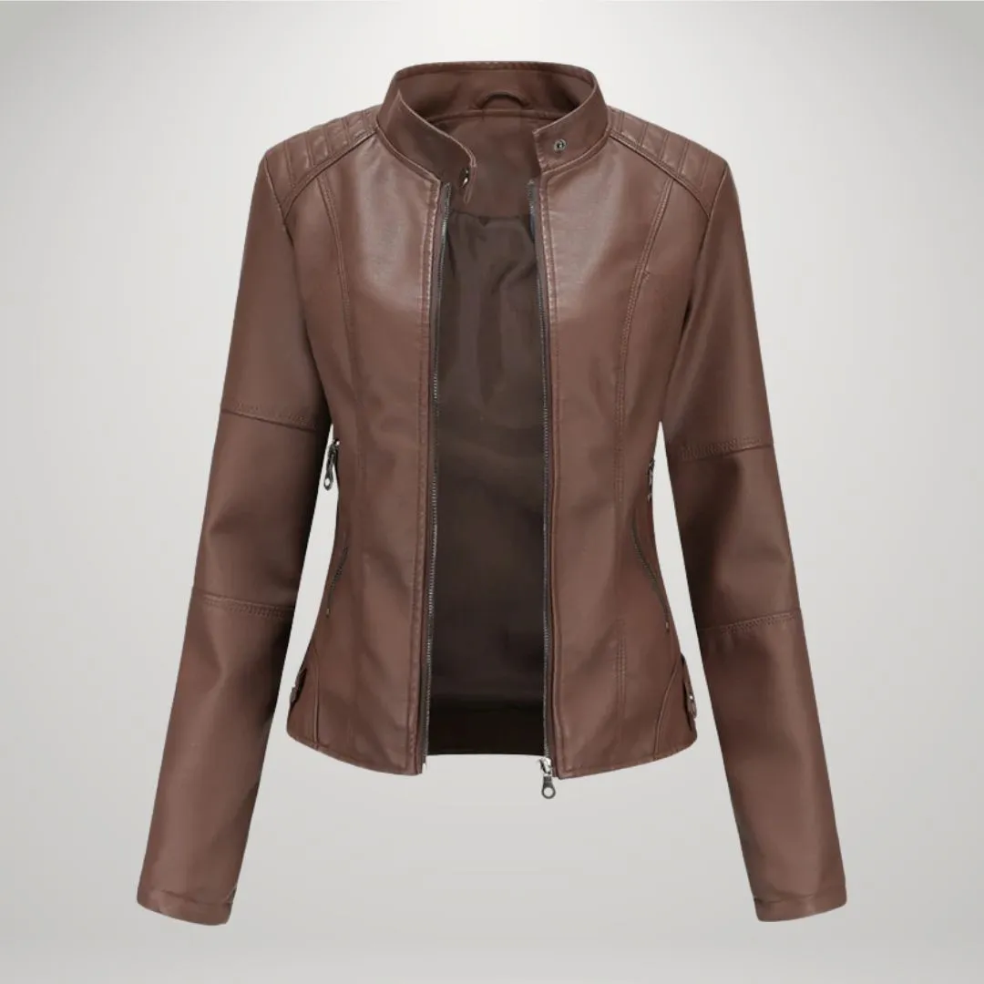 Elise | Elegant Leather Jacket