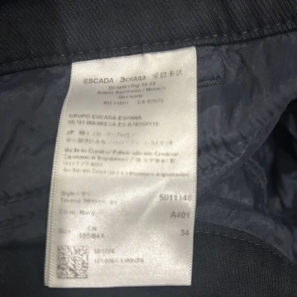 Escada jeans black size 34