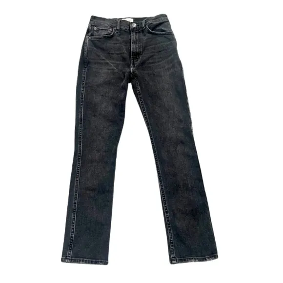 ETICA Scarlet Mid-rise Slim Straight Jeans | Size 25 | Liverpool Grey