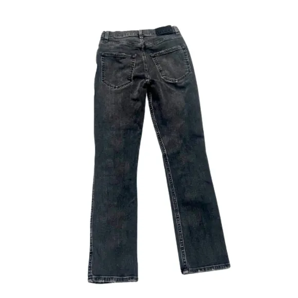 ETICA Scarlet Mid-rise Slim Straight Jeans | Size 25 | Liverpool Grey