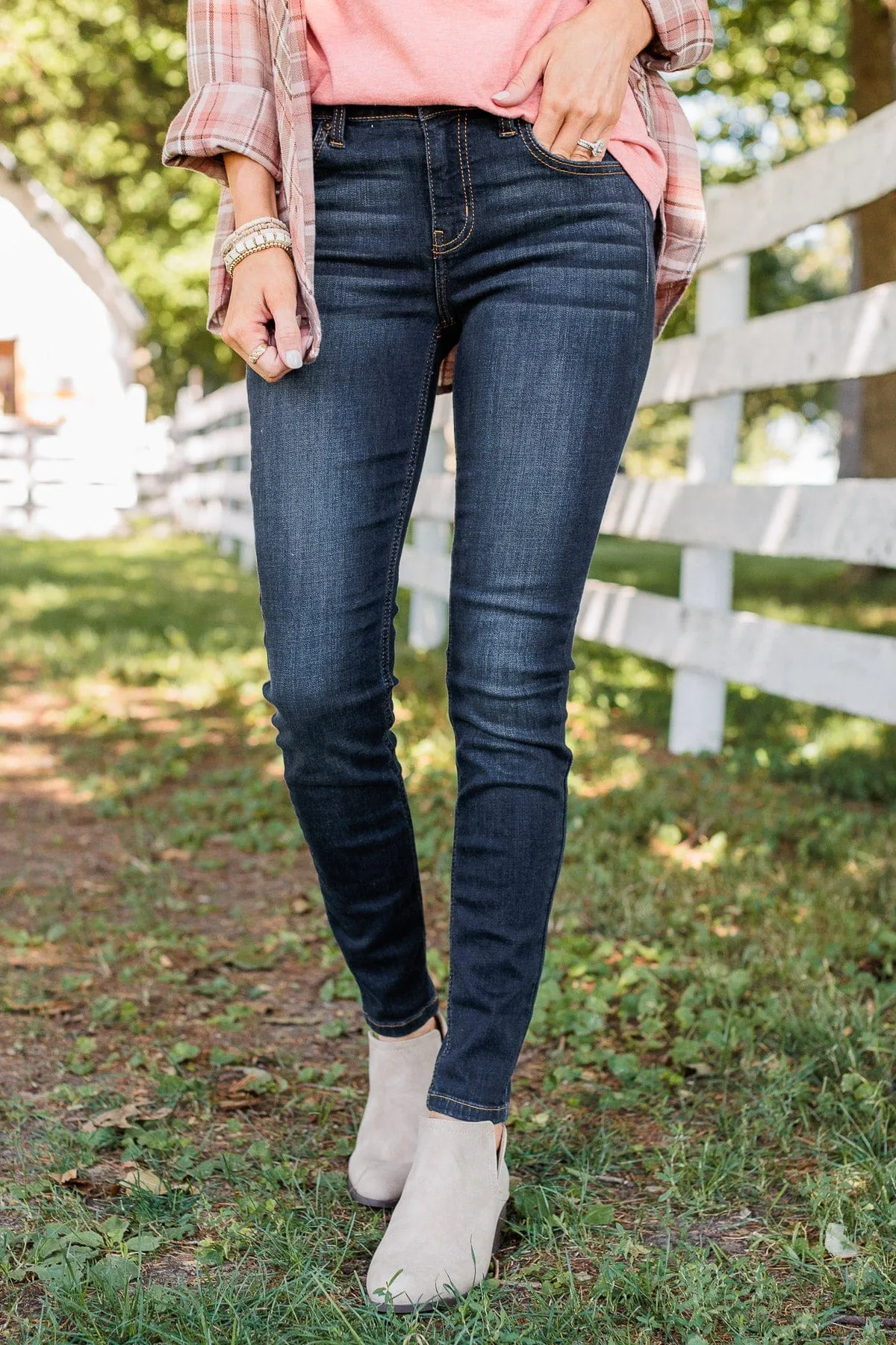 Eunina Mid-Rise Skinny Jeans- Jaslyn Wash
