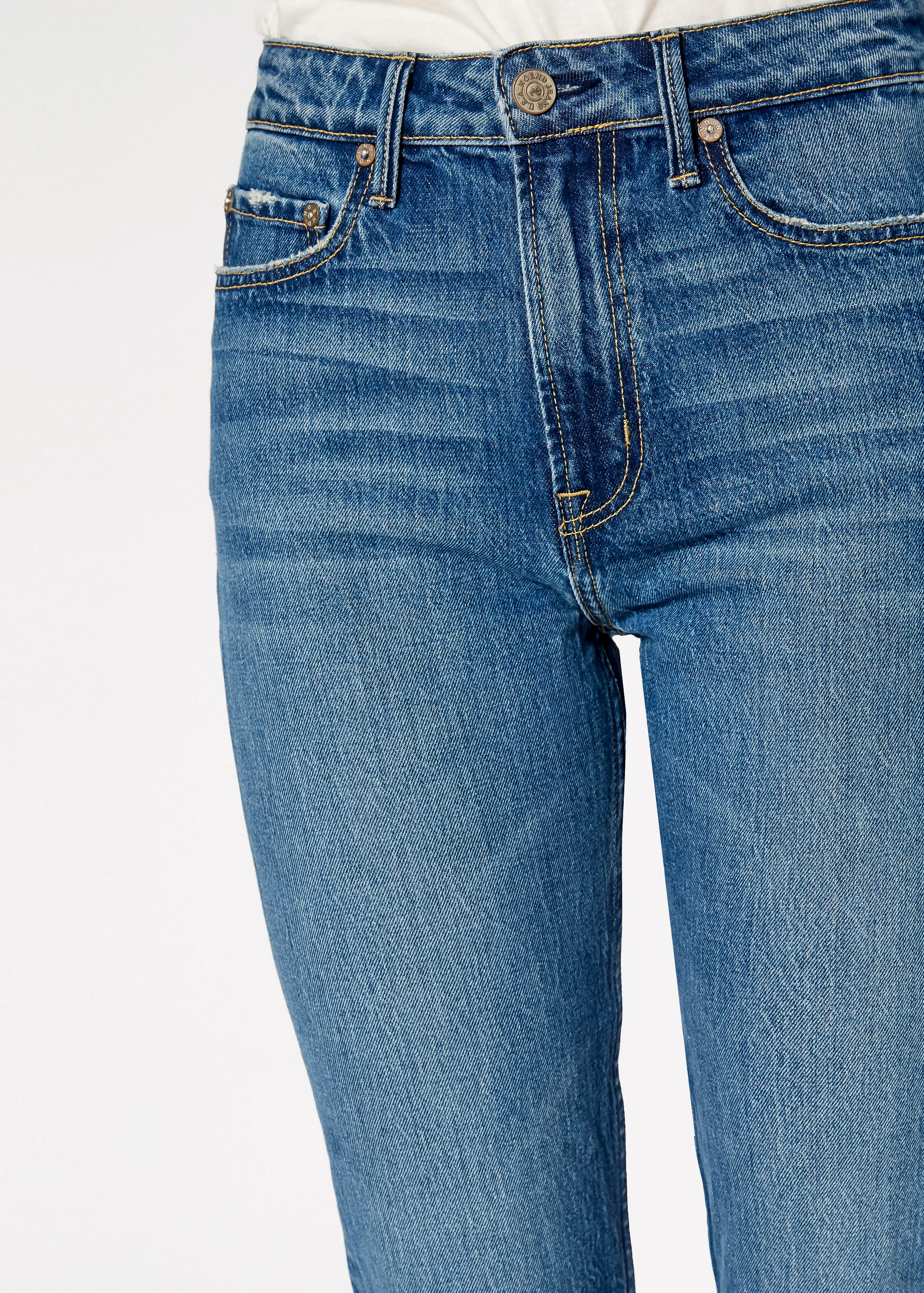Eve High Rise Crop Slim Straight