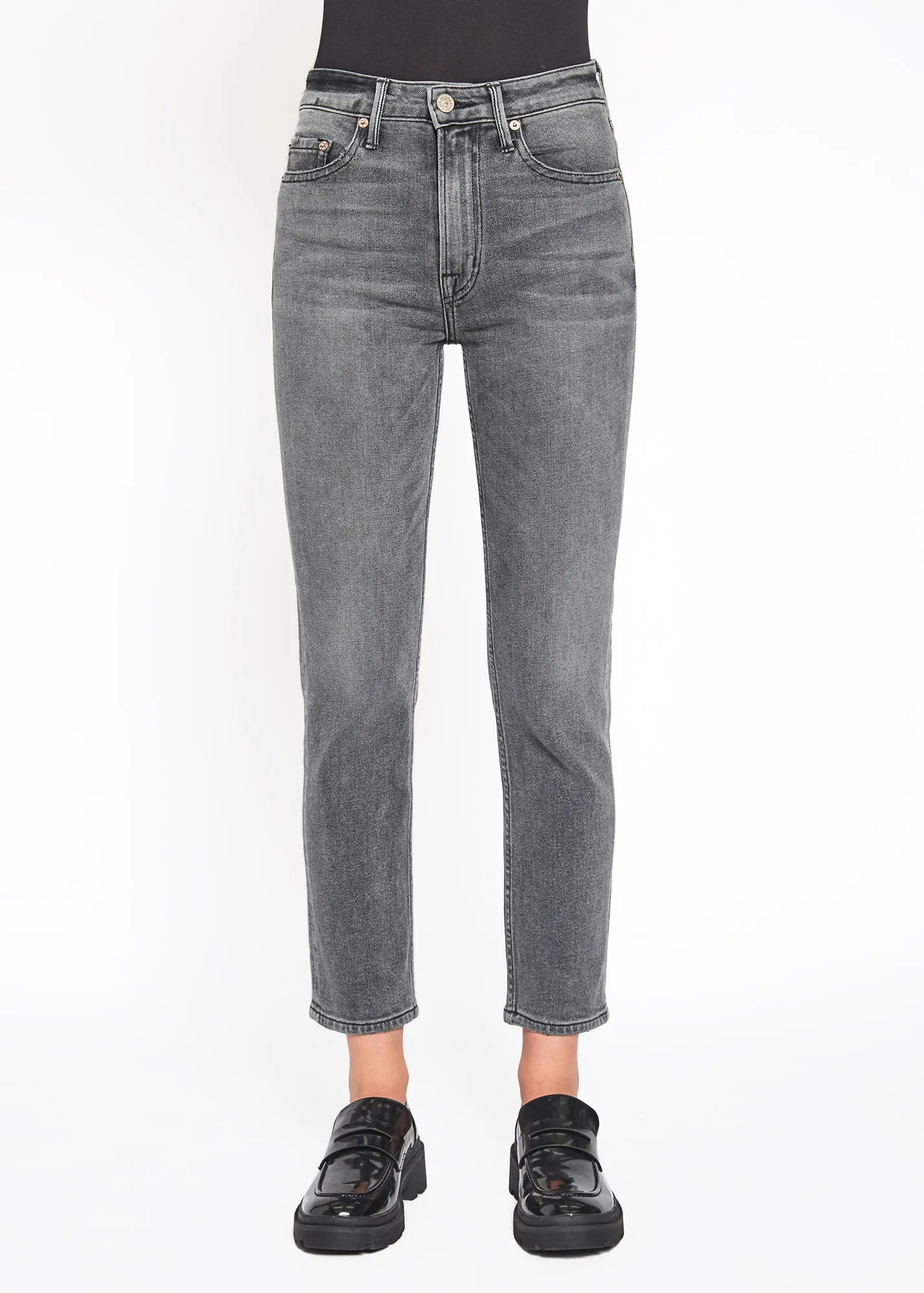 Eve High Rise Crop Slim Straight