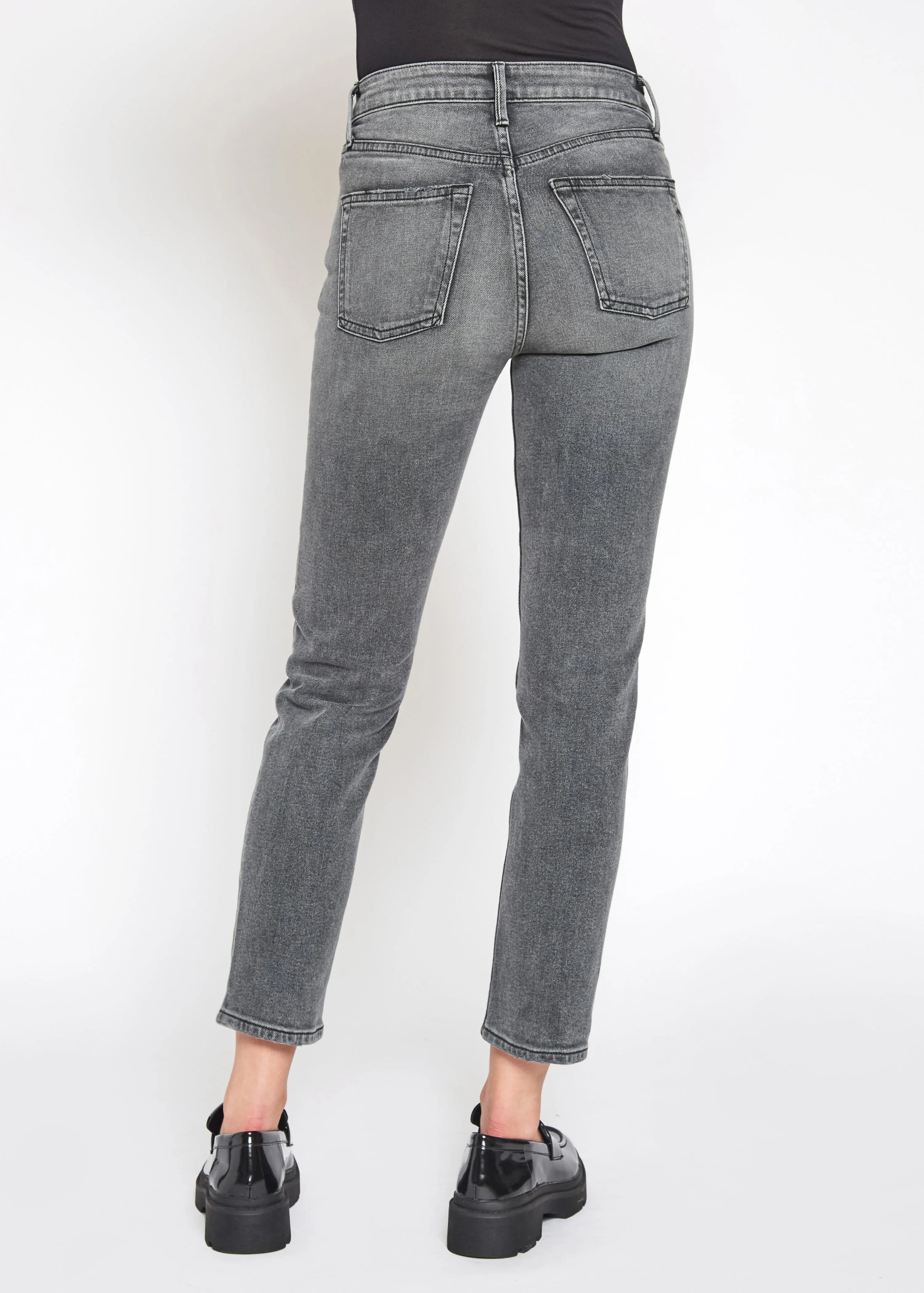 Eve High Rise Crop Slim Straight