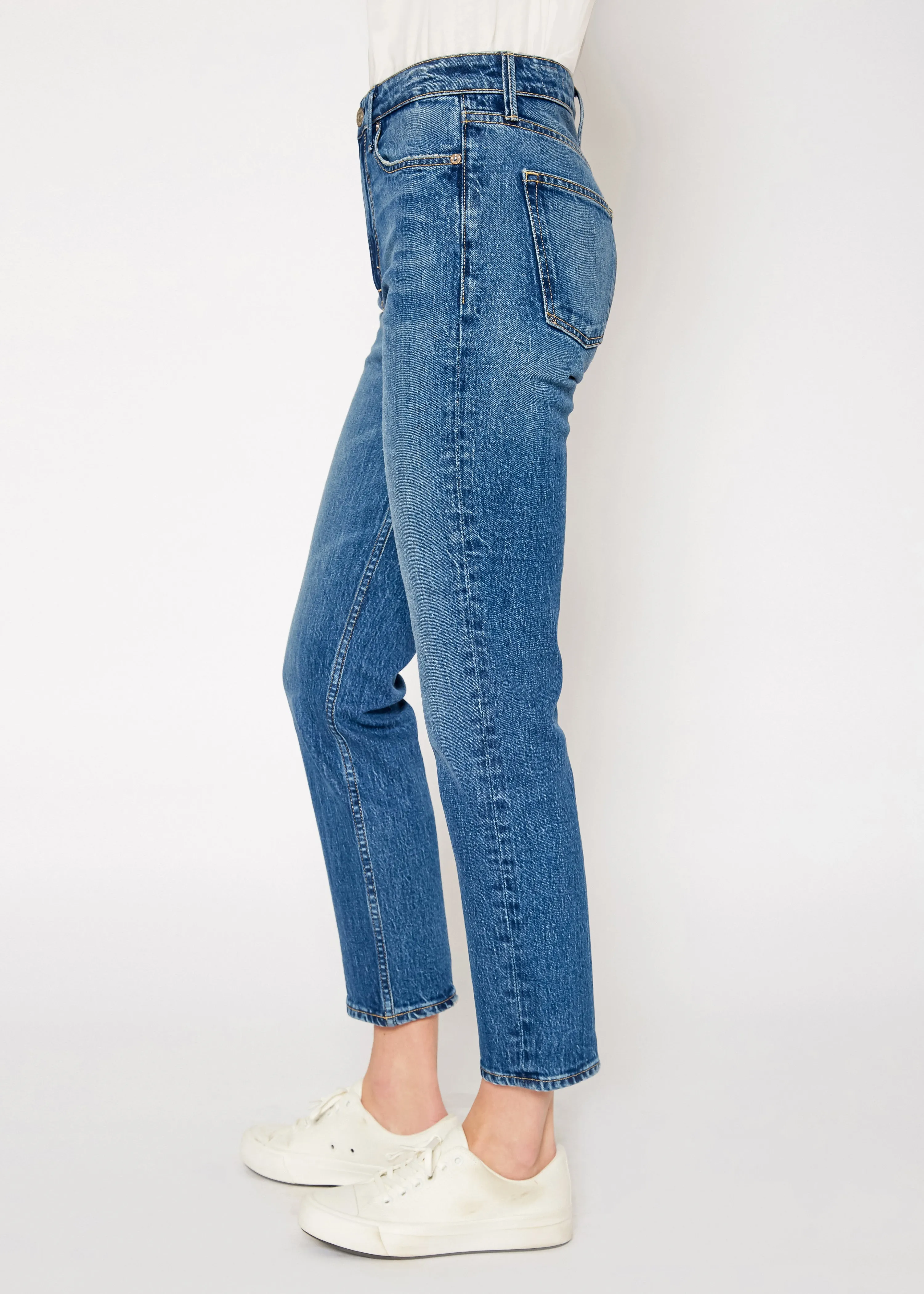 Eve High Rise Crop Slim Straight