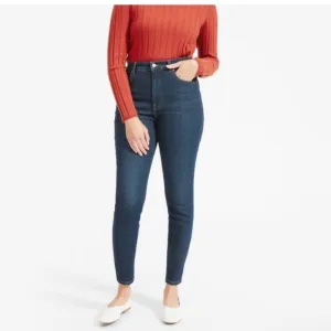 Everlane Dark Wash High Rise Skinny Ankle Denim Jeans- Size 31