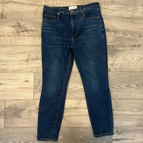 Everlane Dark Wash High Rise Skinny Ankle Denim Jeans- Size 31
