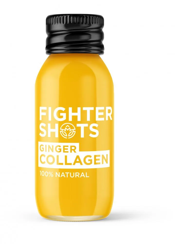 Fighter Shots Ginger Collagen 12x60ml CASE