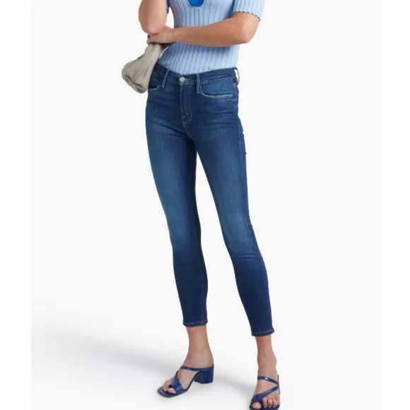 Frame  Le High Skinny Crop Jeans Ladies Size 29 &quot;Allesandro&quot;