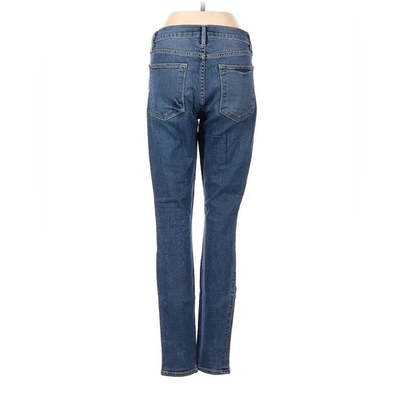 FRAME Le High Skinny Distressed High Rise Denim Jeans Size 27