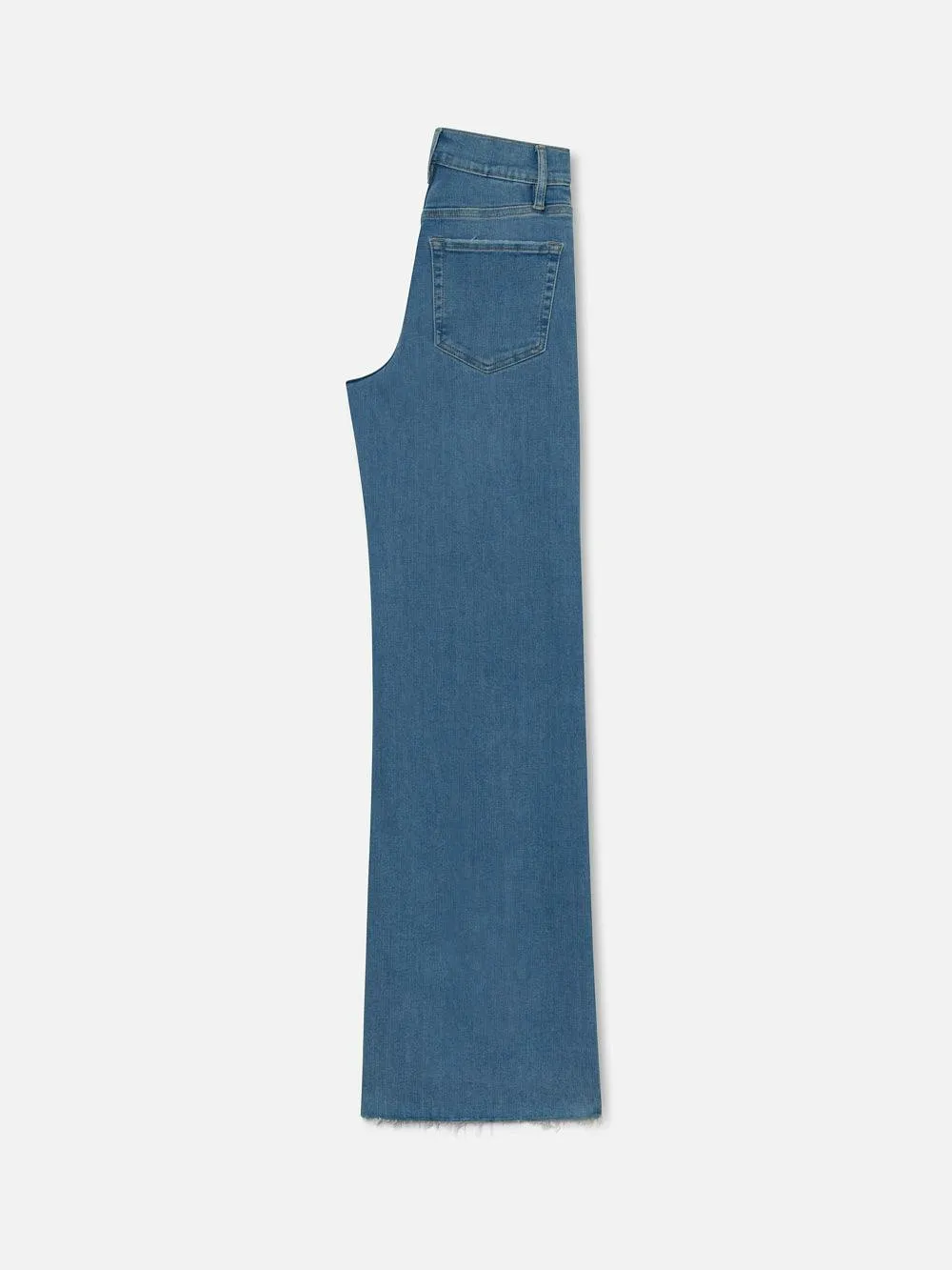 FRAME Le Slim Palazzo Raw Fray