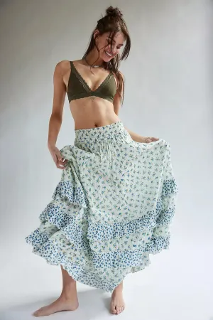 Free People Brynn Printed Maxi Skirt