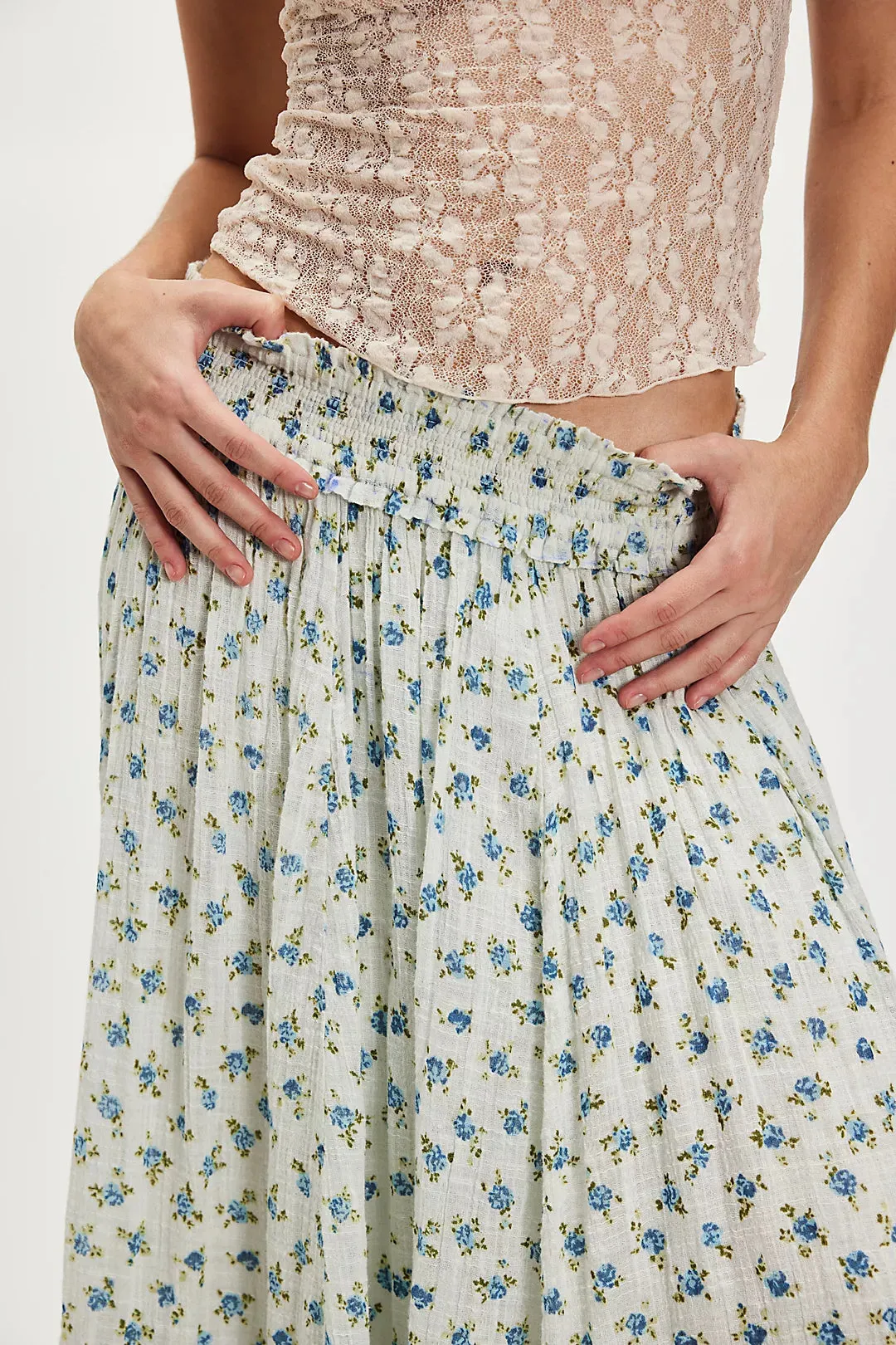 Free People Brynn Printed Maxi Skirt