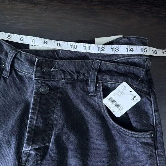 Free People Jeans Womens 29 Crossroads Mid Rise Baggy Slim Straight We The Free