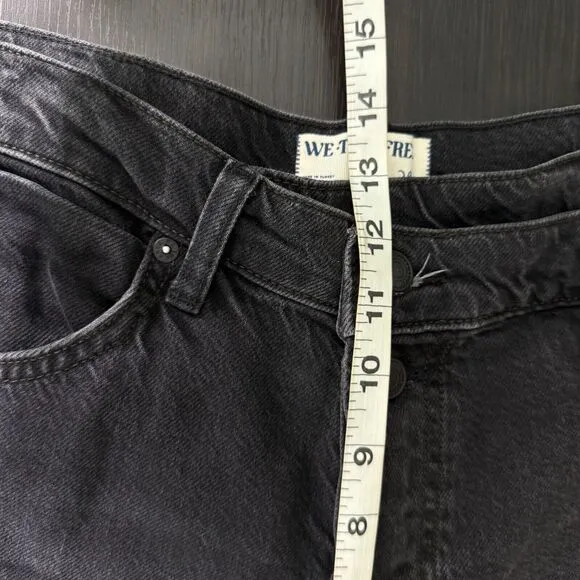 Free People Jeans Womens 29 Crossroads Mid Rise Baggy Slim Straight We The Free