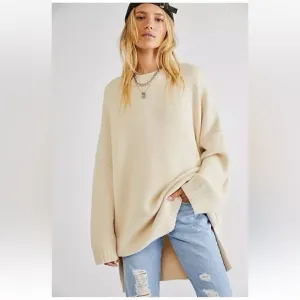 Free People - Peaches Tunic - Ivory size large