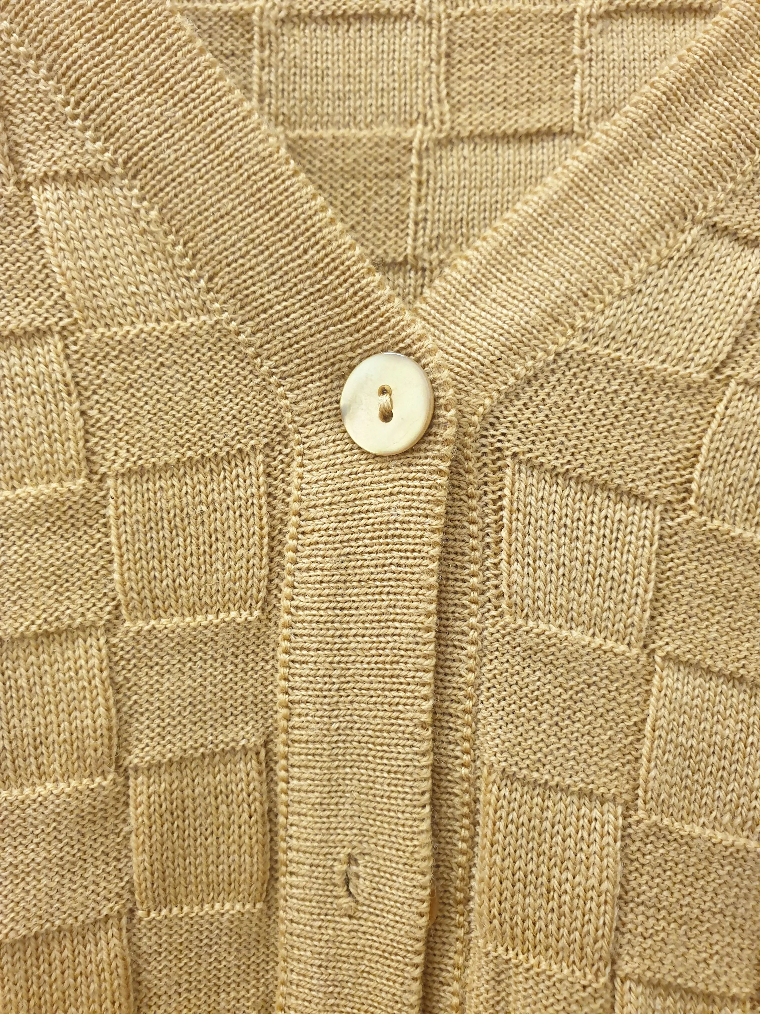 FROM mustard 100% merino wool criss cross knit cardigan size 12