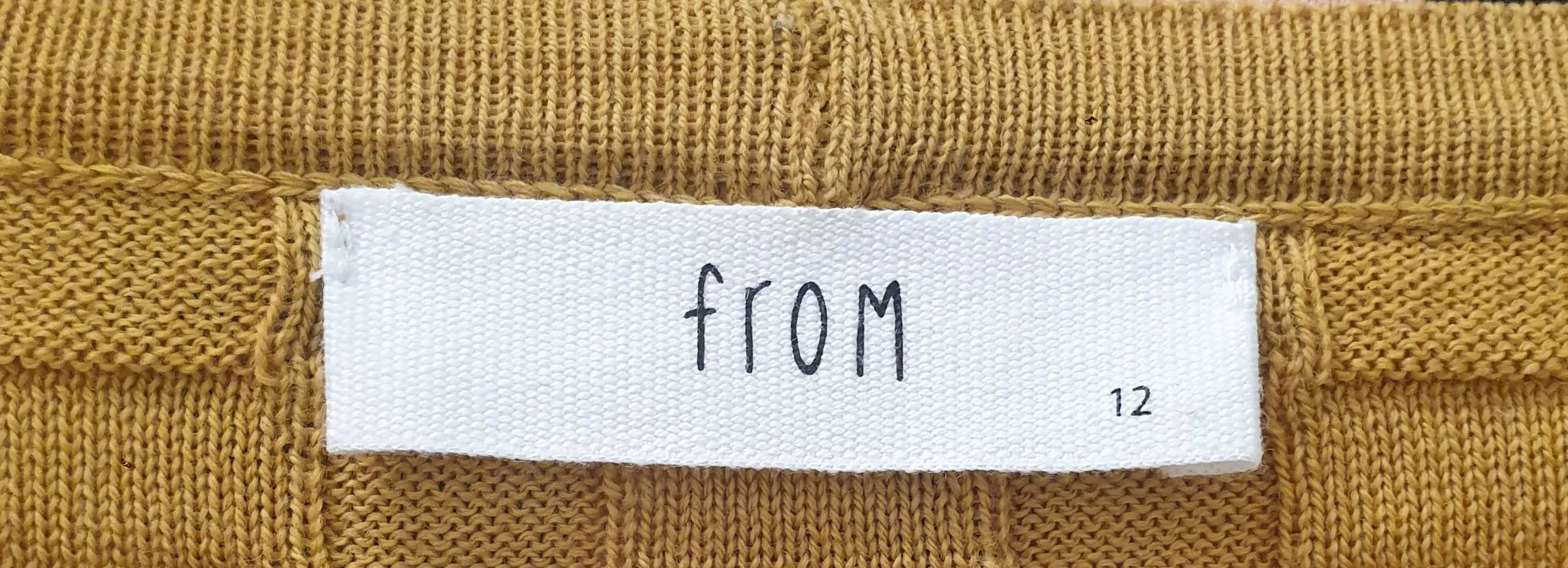 FROM mustard 100% merino wool criss cross knit cardigan size 12