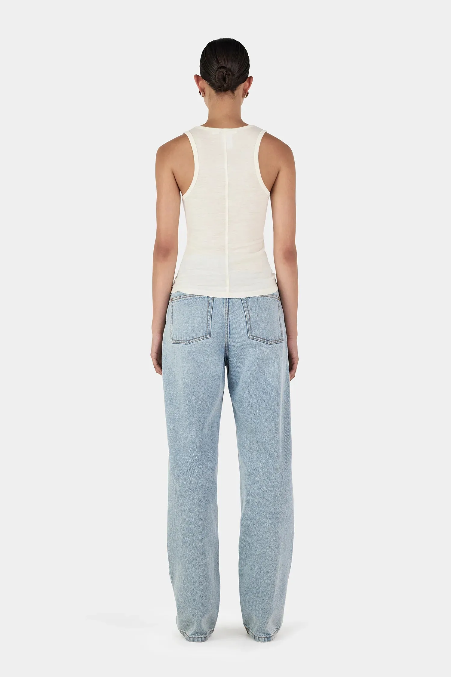 GALLOW WOOL TANK IVORY