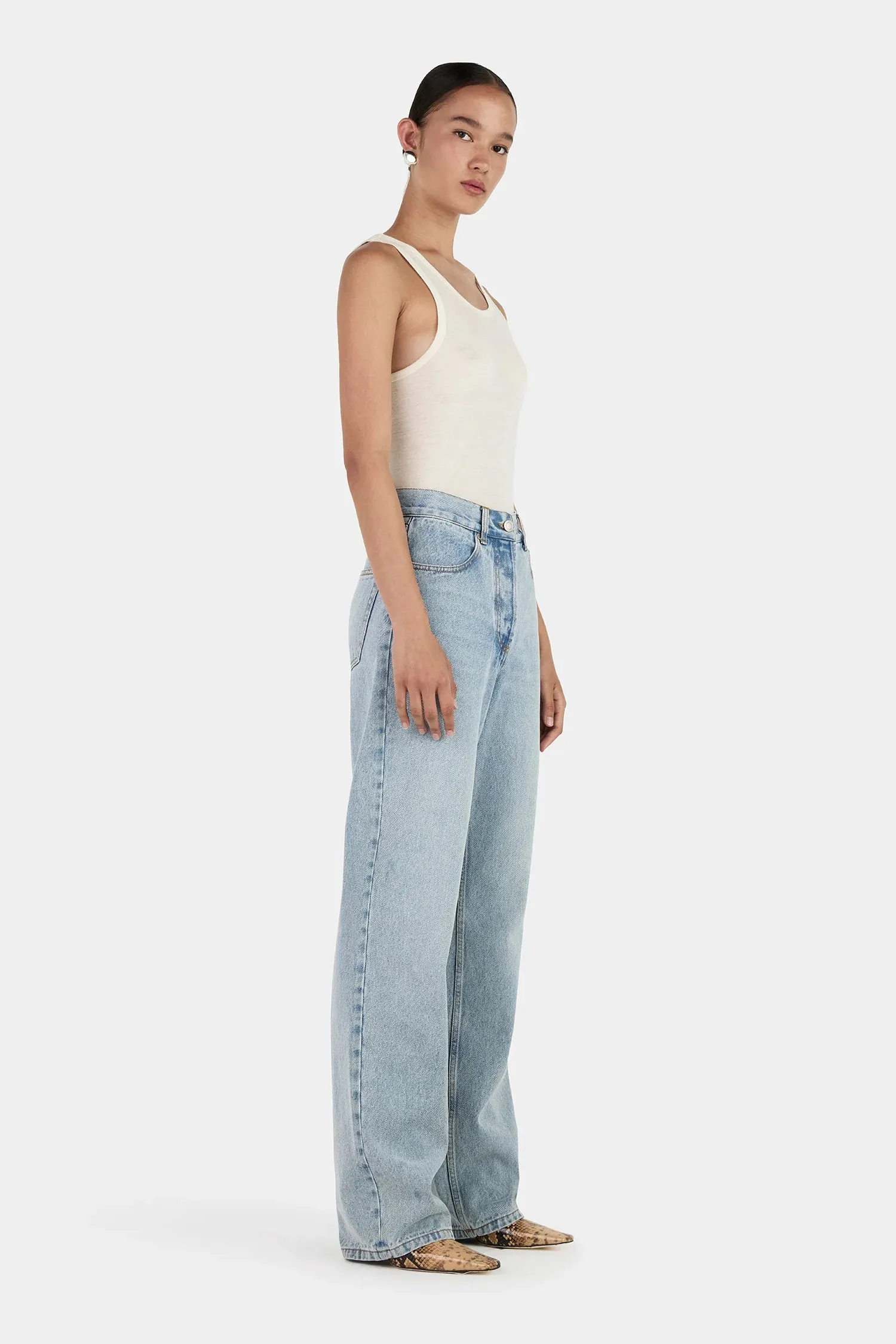 GALLOW WOOL TANK IVORY