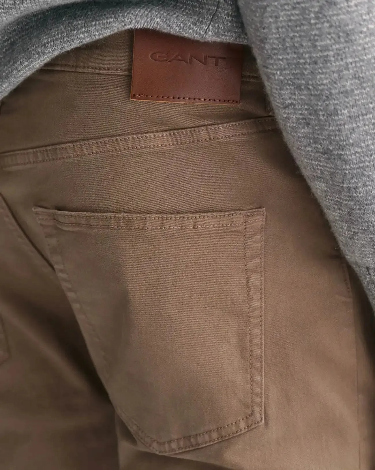 GANT Mens Slim Fit Desert Jeans Desert Brown