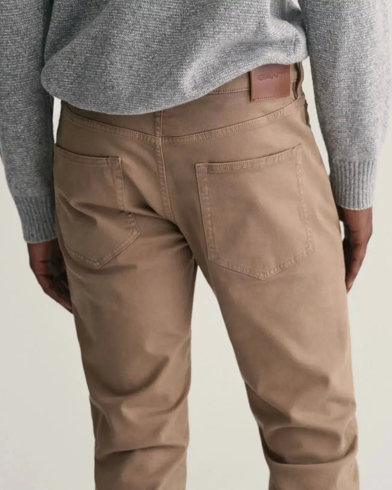 GANT Mens Slim Fit Desert Jeans Desert Brown