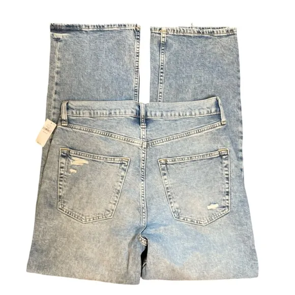 GAP High Rise '90s Loose Blue Denim Jeans in Vintage Light Wash Size 28
