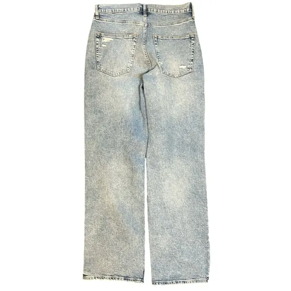 GAP High Rise '90s Loose Blue Denim Jeans in Vintage Light Wash Size 28