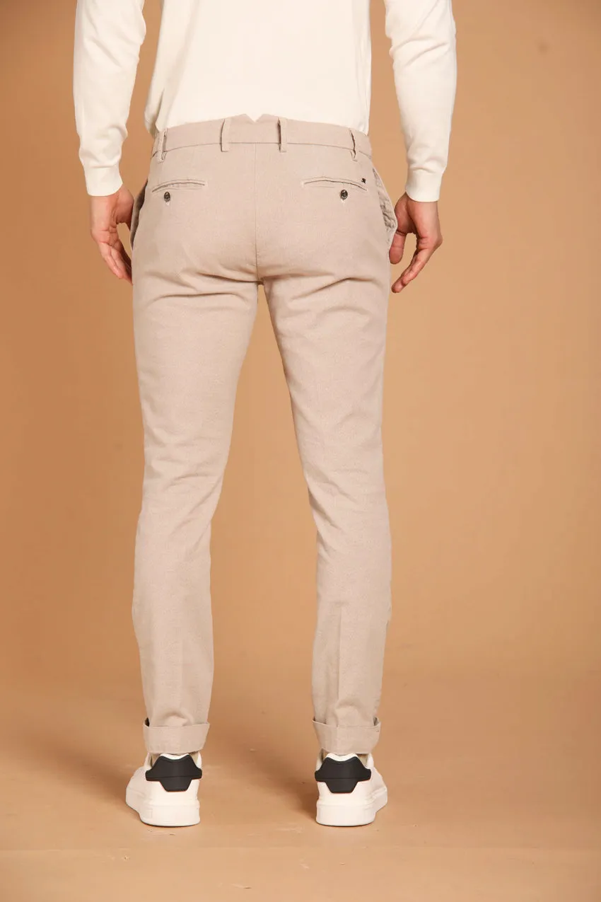 Genova men's chino pants in cotton stretch regular fit 
