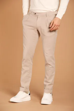 Genova men's chino pants in cotton stretch regular fit 