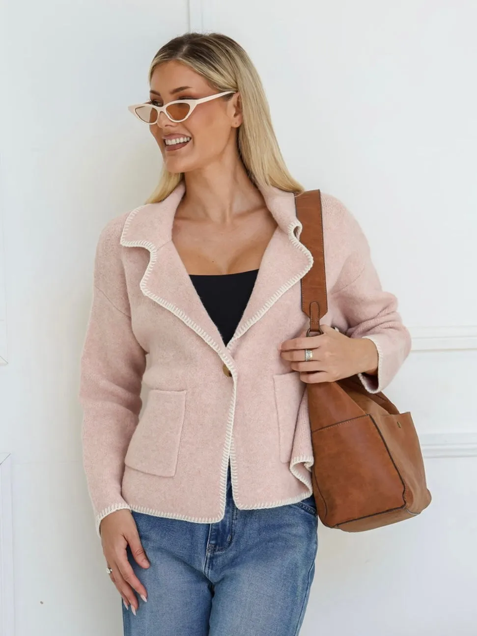 Georgie Cardigan : Blush
