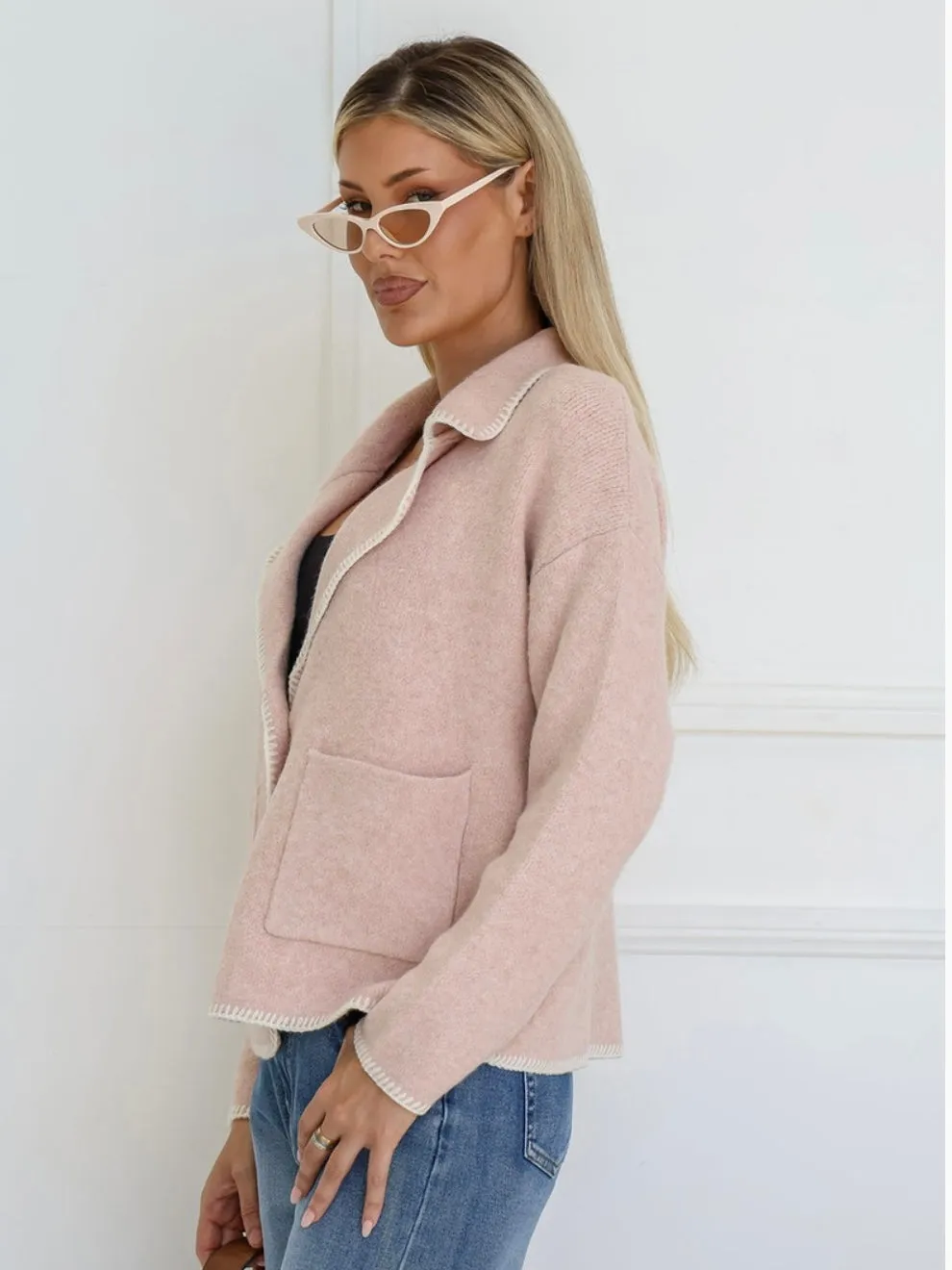 Georgie Cardigan : Blush