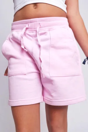Girls Pink Comfy Shorts