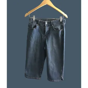 GLORIA VANDERBILT - WOMEN MEDIUM WASH SLIM CAPRI JEANS SIZE 8