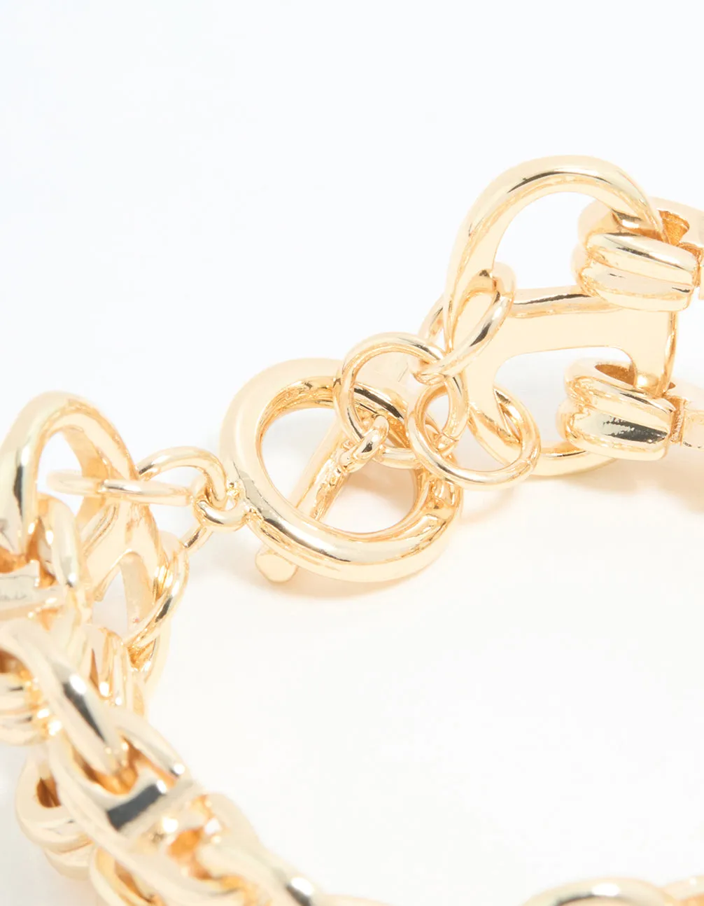 Gold Mariner Ladder T & O Bracelet
