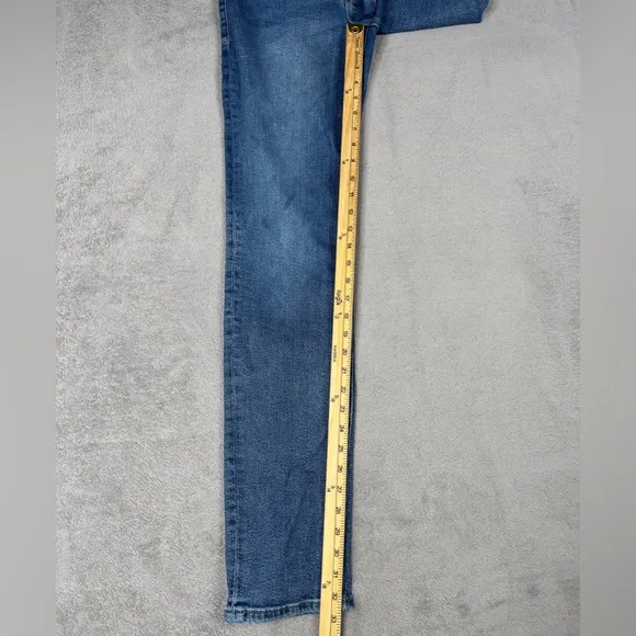 Good American Good Classic Slim Fit Stacked‎ Denim Jeans Women's 6/28 Blue803