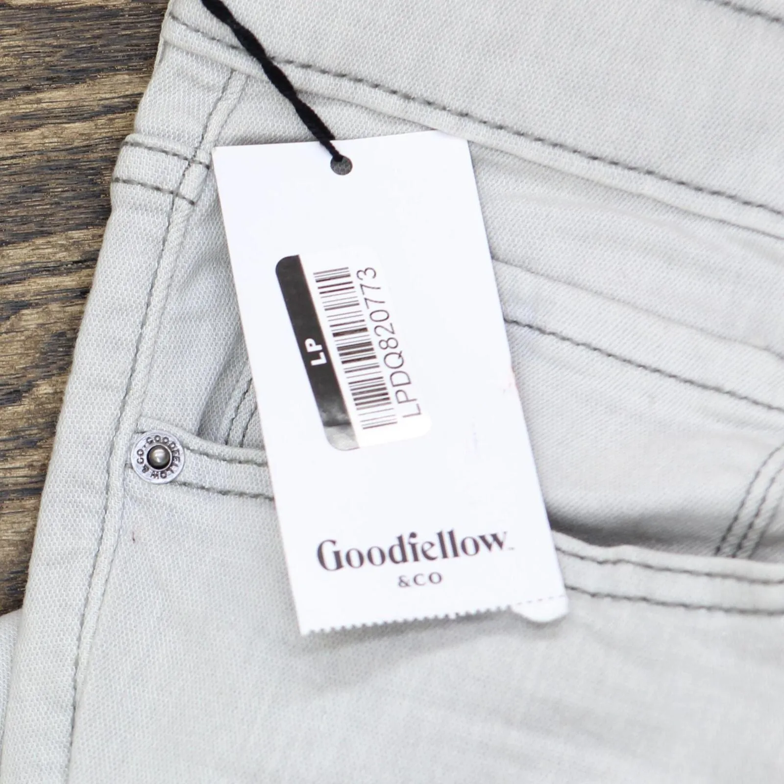 Goodfellow & Co Men's Slim Fit Lightweight Denim Jeans Tonic Light Gray 40x32