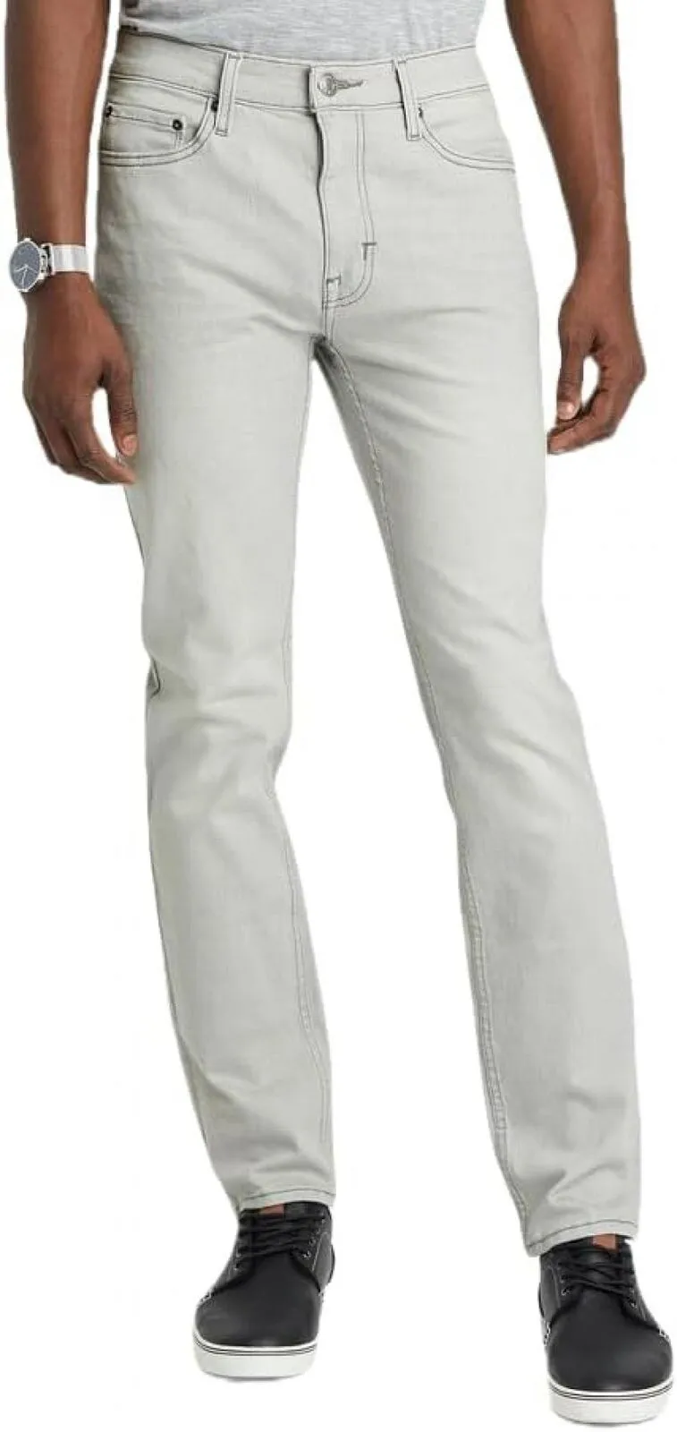 Goodfellow & Co Men's Slim Fit Lightweight Denim Jeans Tonic Light Gray 40x32