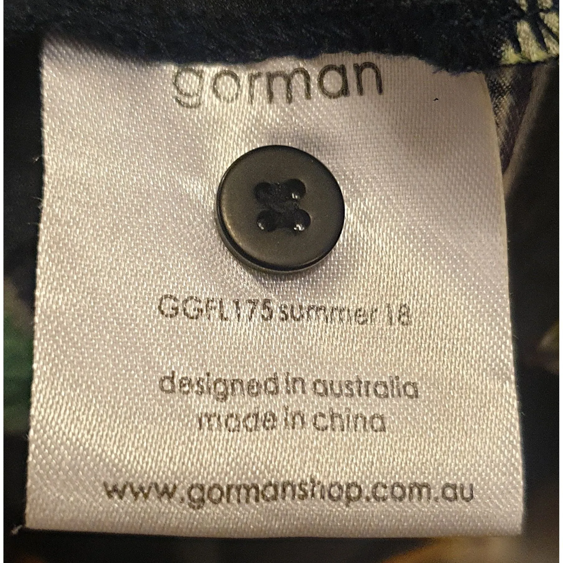 Gorman x Khinda Khalidy preloved black sleeveless top with beautiful unique print size 6