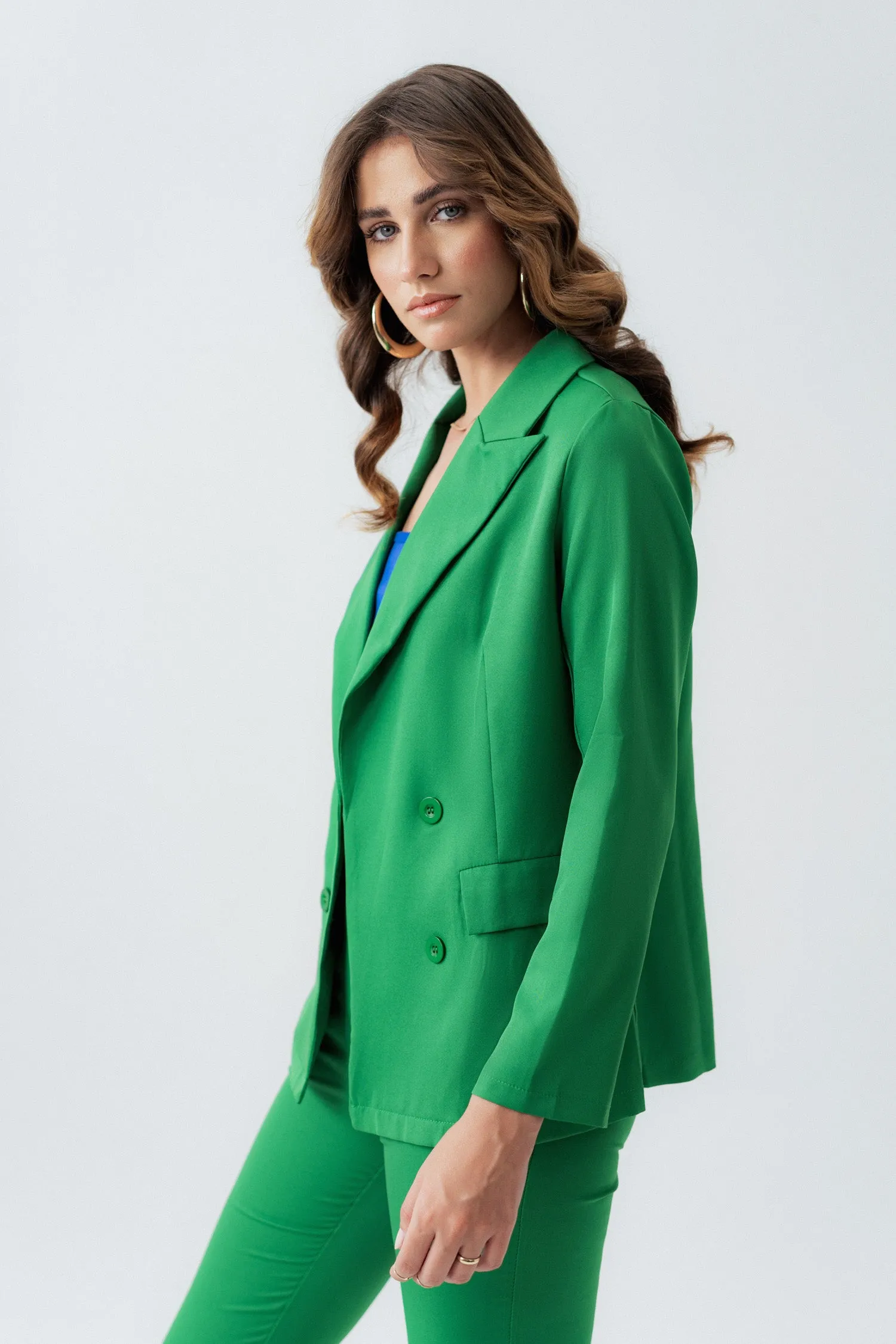 GREEN SLIM FIT TAILORED BLAZER