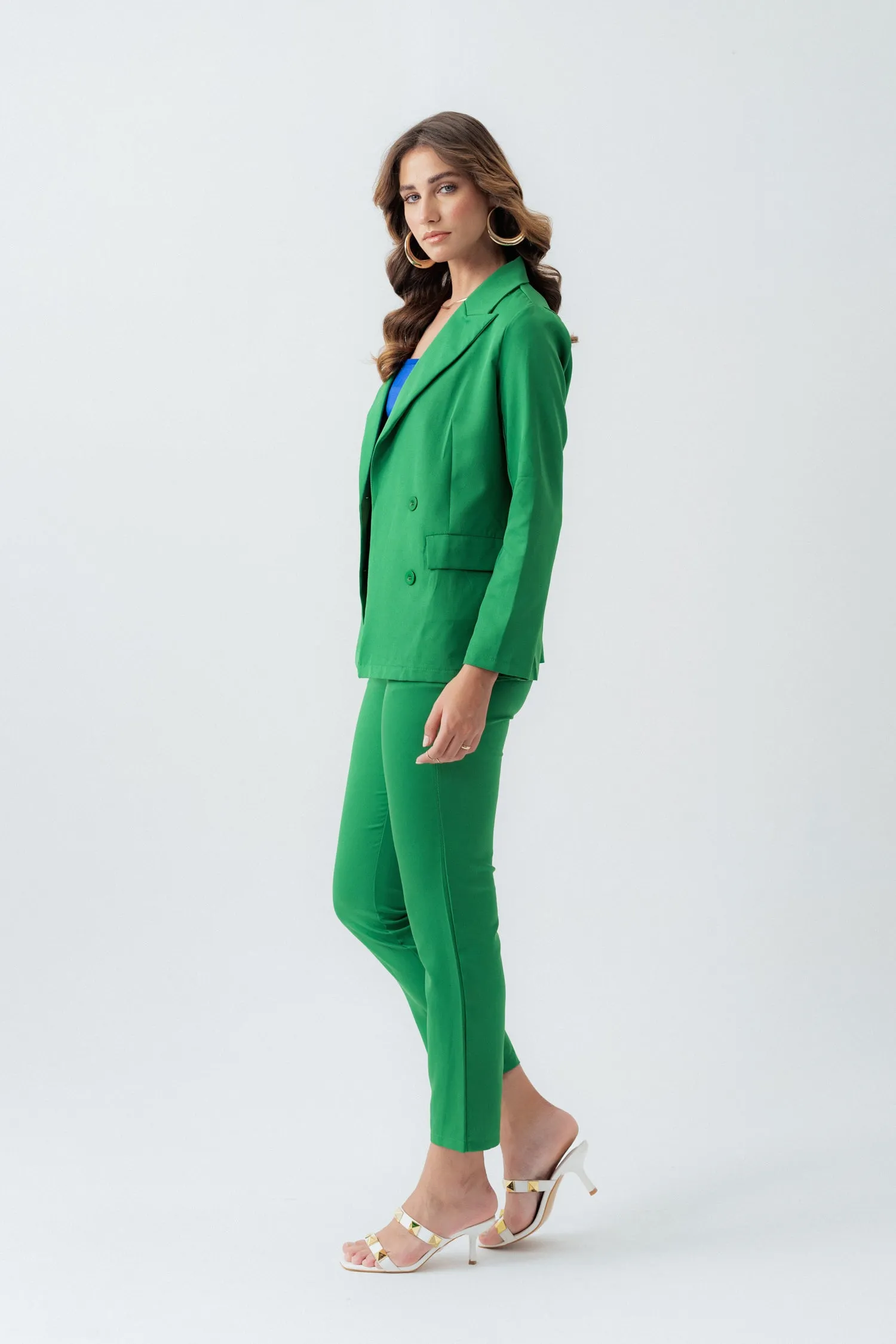 GREEN SLIM FIT TAILORED BLAZER